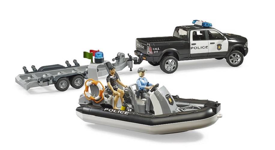 BRUDER RAM 2500 Polizei Pickup L+S 02507