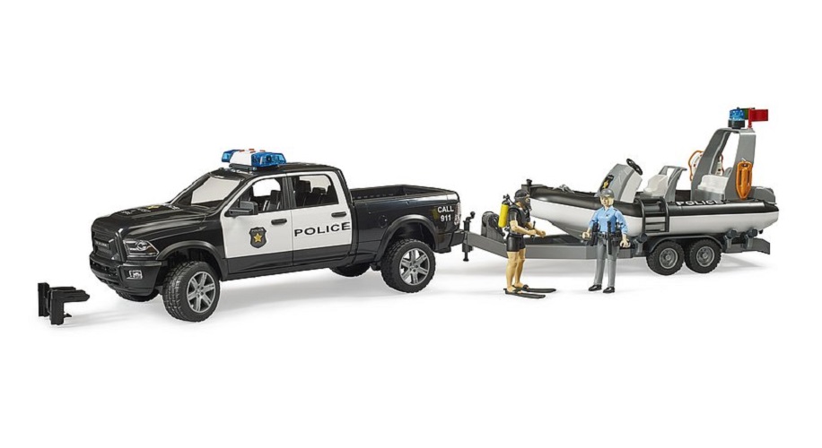 BRUDER RAM 2500 Polizei Pickup L+S 02507