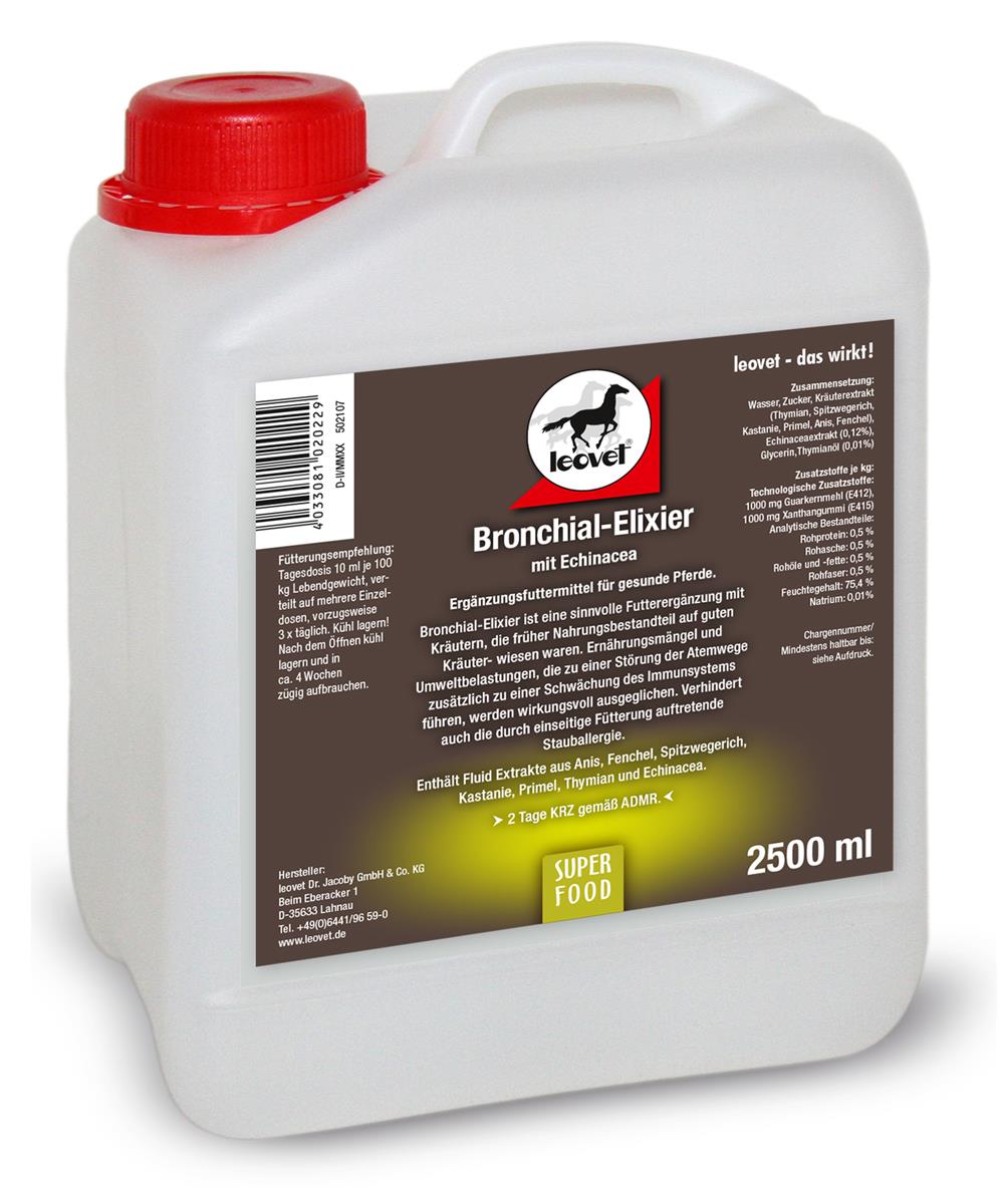 Leovet Bronchial-Elixier für Pferde, 2500 ml
