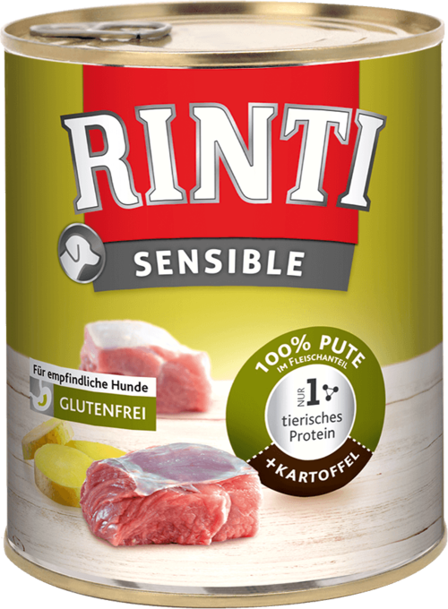 Rinti Sensible Pute + Kartoffel für Hunde, 400 g