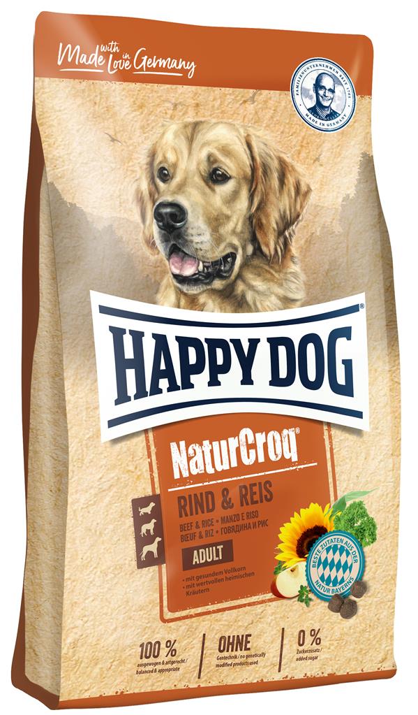 Happy Dog NaturCroq Rind & Reis, 15 kg