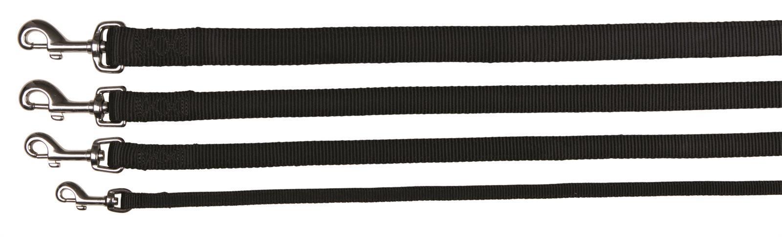 Trixie Premium Leine,  Größe L-XL, 1,00 m, 25 mm, schwarz
