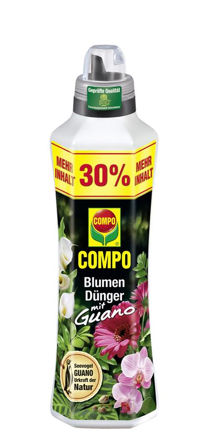 Compo Blumendünger mit Guano, 1,3 l