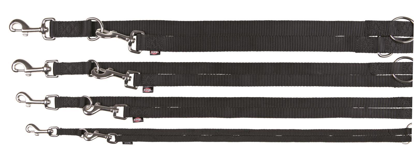 Trixie Premium V-Leine, Größe XS-S, 2,00 m, 15 mm, schwarz