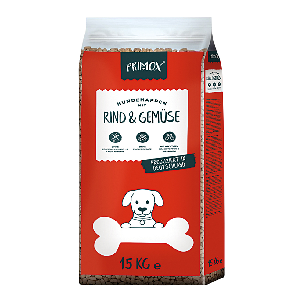 Primox Rind & Gemüse Hundefutter, 15 kg