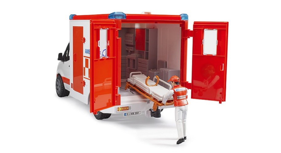 BRUDER MB Sprinter Ambulanz m. Fahrer