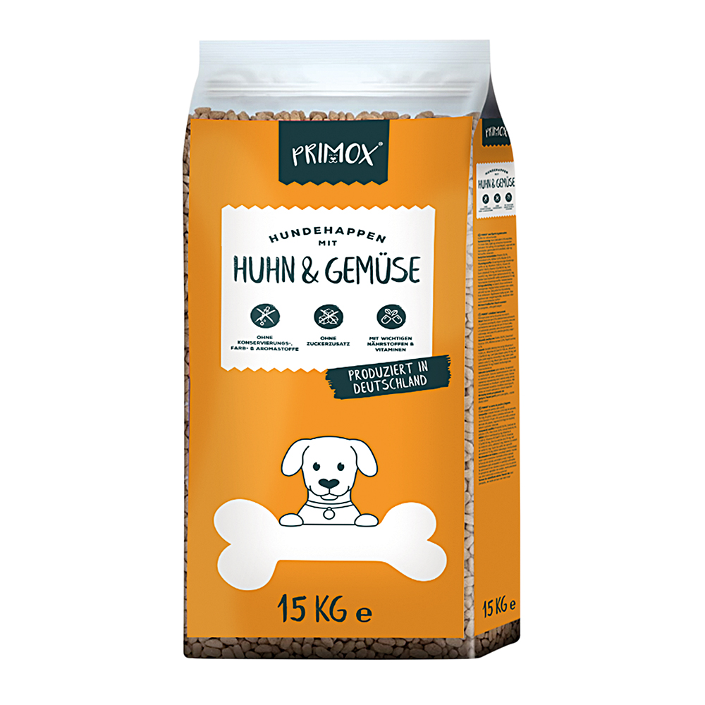 Primox Huhn & Gemüse Hundefutter, 15 kg