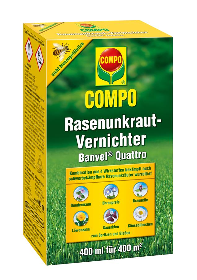 Compo Rasenunkraut-Vernichter Banvel Quattro, 400 ml