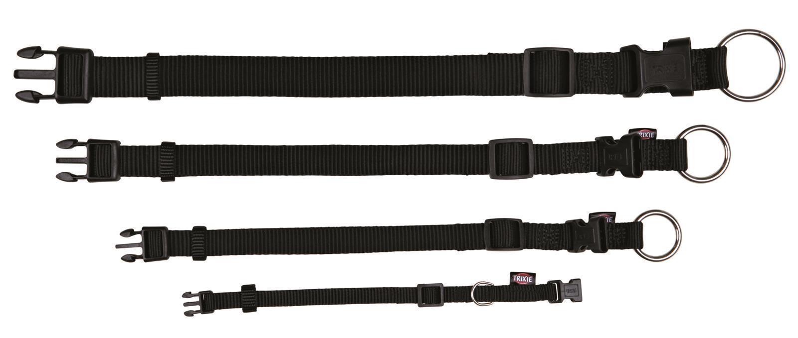 Trixie Premium Halsband, Größe  S-M, 30-45 cm, 15 mm, schwarz
