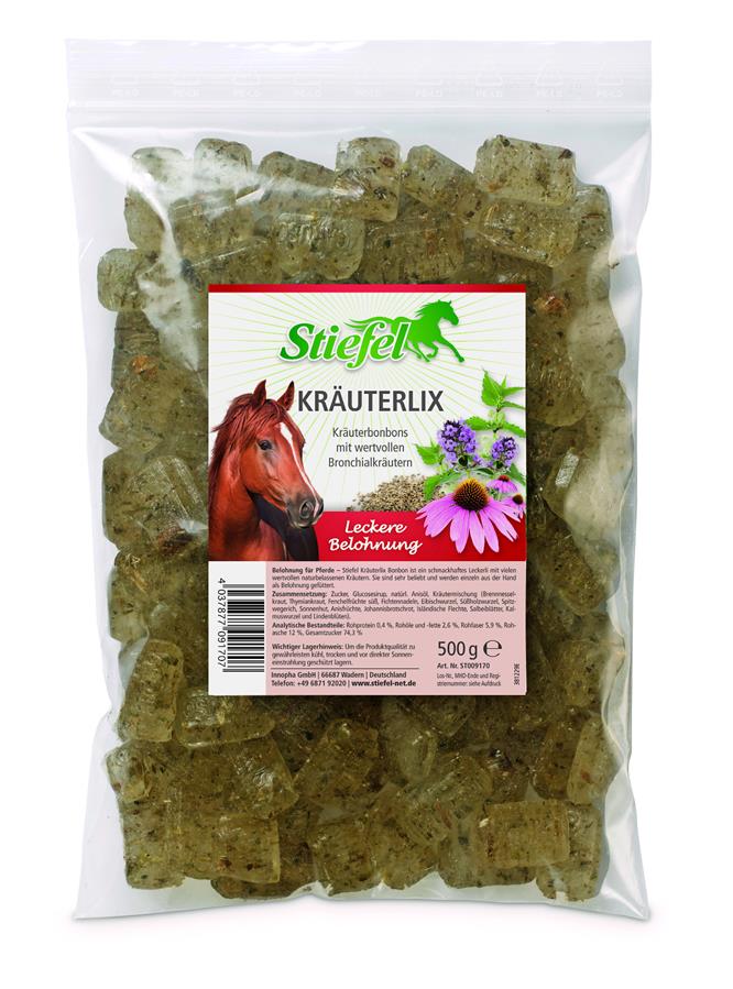 Stiefel Kräuterlix Bonbons für Pferde, 500 g