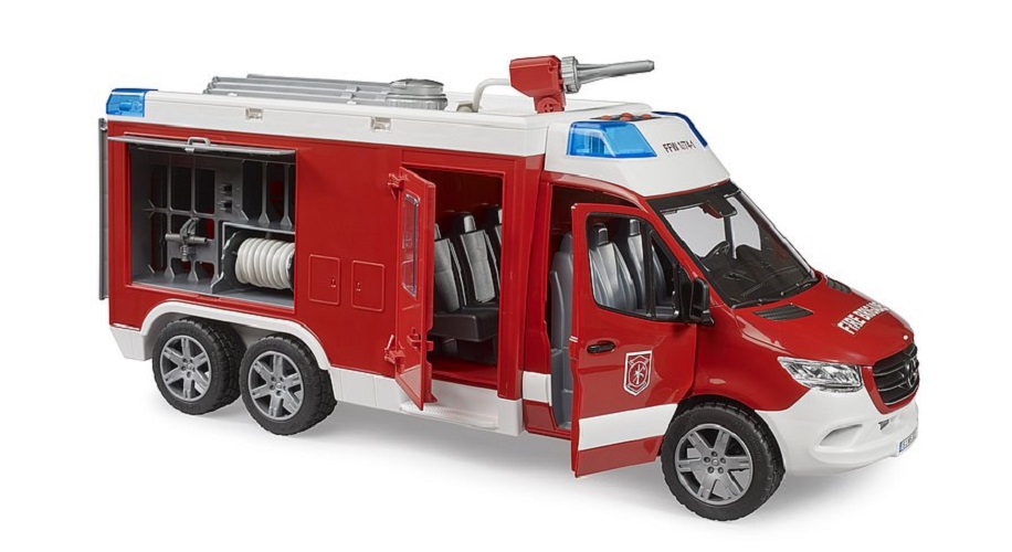 BRUDER MB Sprinter Feuerwehrrüstwagen mit Light + Sound Modul