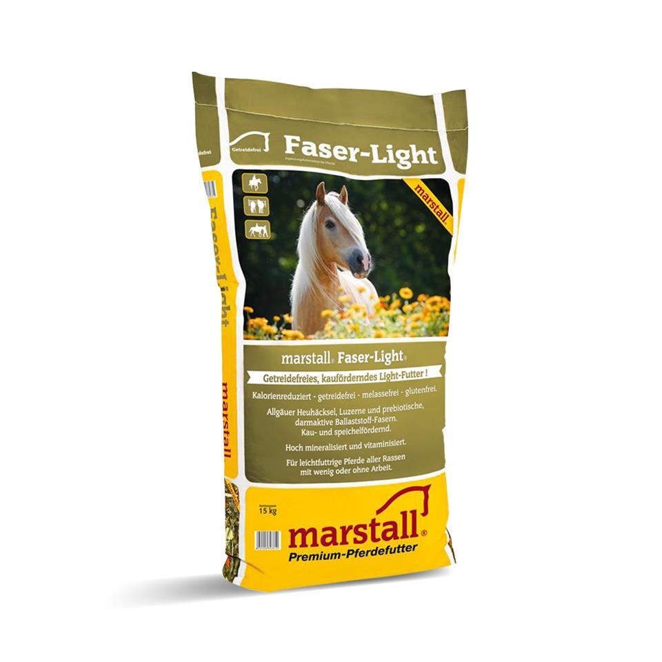 Marstall Faser-Light getreidefreies Pferdemüsli, 15 kg