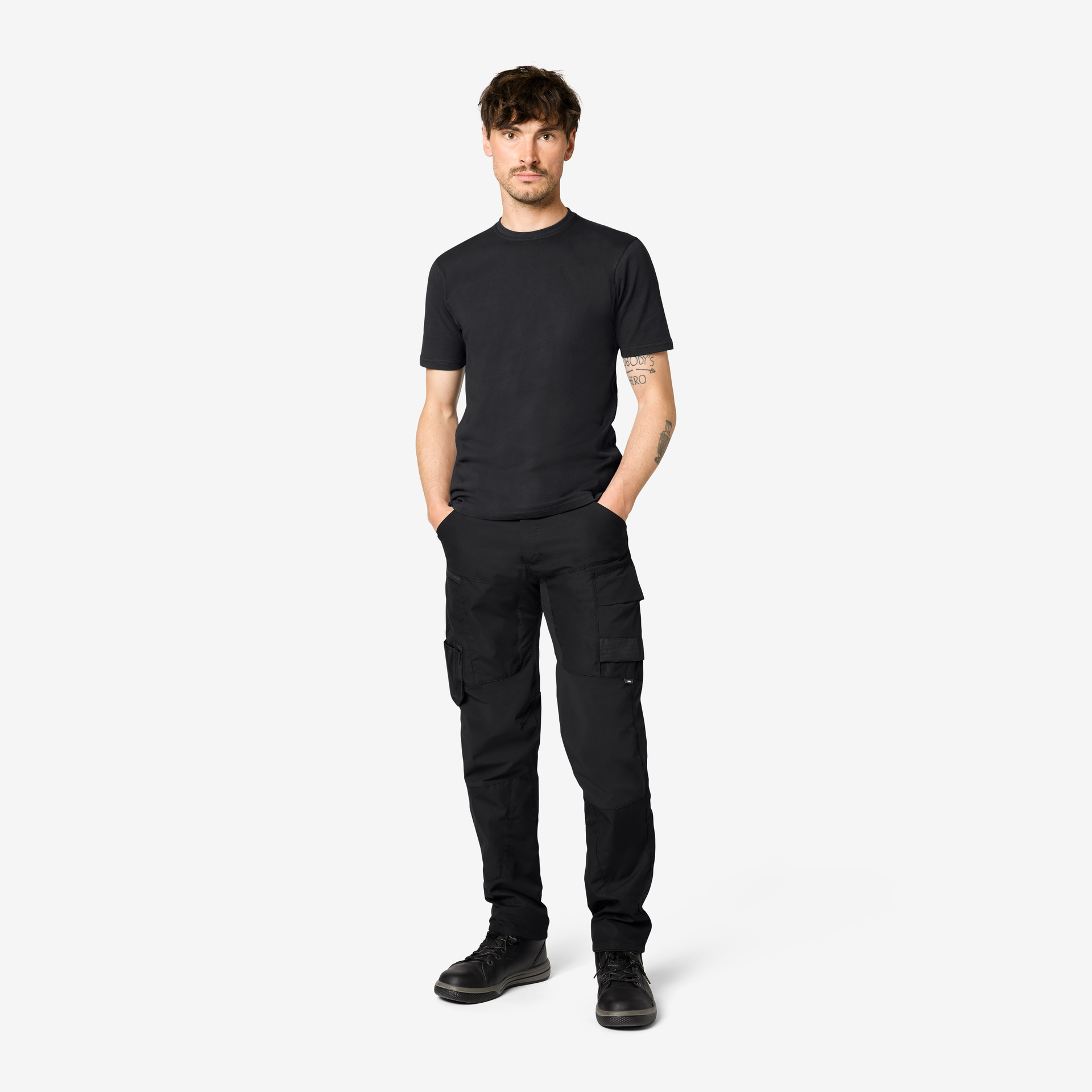 FHB T-Shirt Jens, schwarz L
