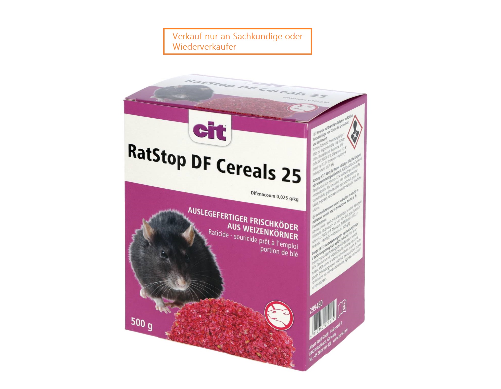 CIT RatStop DF Cereals 25, 500g