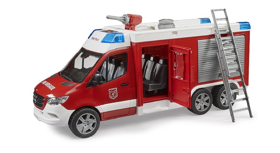 BRUDER MB Sprinter Feuerwehrrüstwagen mit Light + Sound Modul