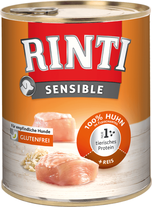 Rinti Sensible Huhn + Reis für Hunde, 400 g