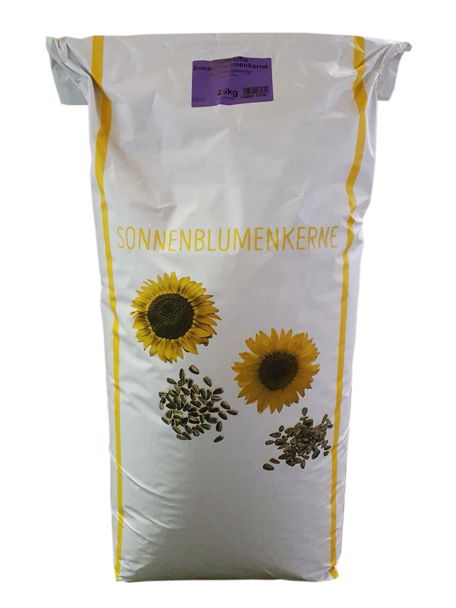 Rudloff Sonnenblumenkerne für Wildvögel, gestreift 2-fach gereinigt, 25 kg