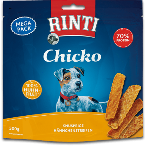 Chicko Huhn Megapack Snack für Hunde, 500 g