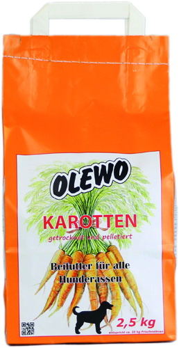 Olewo Karotten-Pellets für Hunde, 2,5 kg