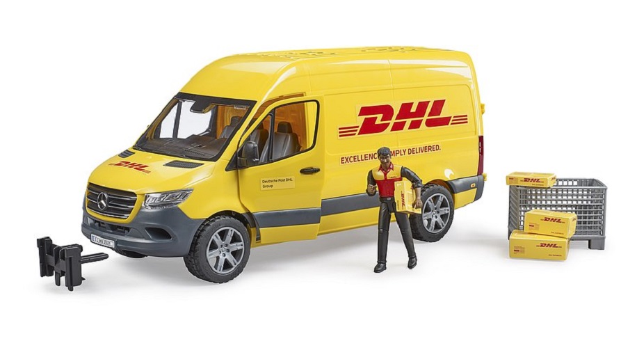 BRUDER MB Sprinter DHL mit Fahrer